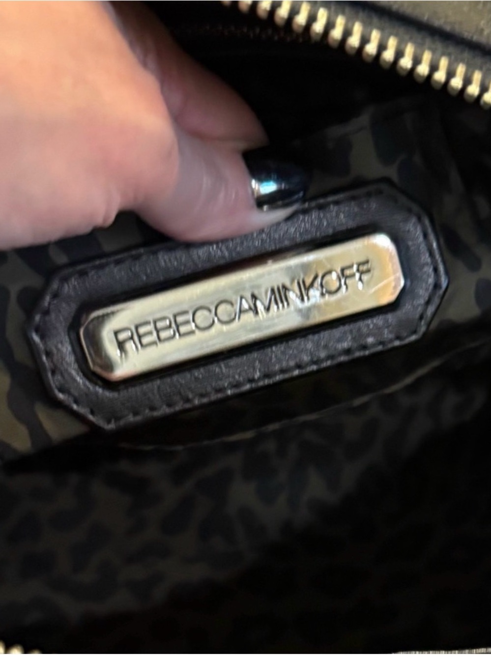 Rebecca Minkoff ~ Black Leather & Straw Satchel - Picture 8 of 8